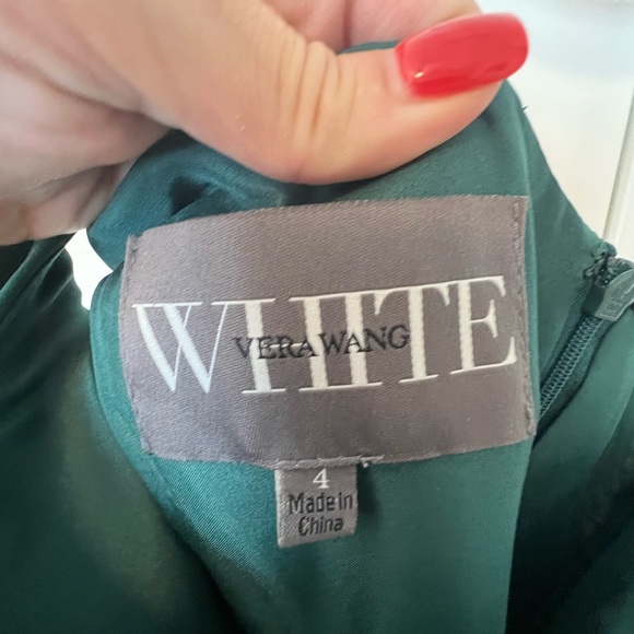 Vera want one shoulder bridesmaid’s gown - forest - Picture 6 of 6